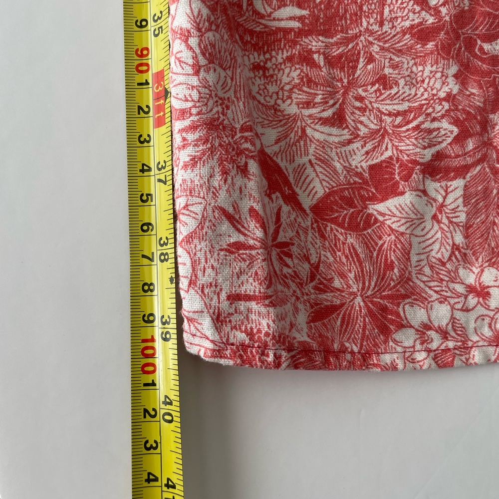 OLD NAVY Ecru Coral Tropical Floral Maxi Sundress Adjustable Straps Size S - Picture 11 of 12